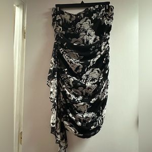 Fashion to Figure black, white and gray party dress with tags still on